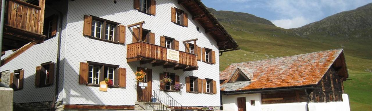 Готель Gasthaus Alpenrose Juf Екстер'єр фото
